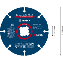 Disque Bosch carbure multimat expert 125mm X-Lock