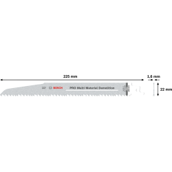 Lame scie sabre Multi Material Demolition S1110VF blister de 5
