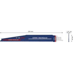 Lame scie sabre EXPERT carbure multimat 225mm blister de 1