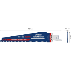 Lame scie sabre EXPERT carbure multimat 150mm blister de 1