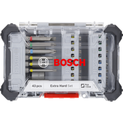 Coffret Bosch embout vissage 43 pièces ligne grise