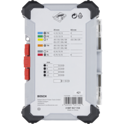 Coffret Bosch embout vissage 43 pièces ligne grise