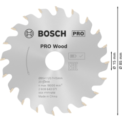Lame de scie circulaire Wood 85 12V