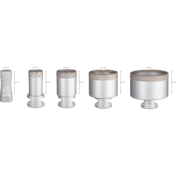 Coffret Bosch 5 foret DRY speed diamant