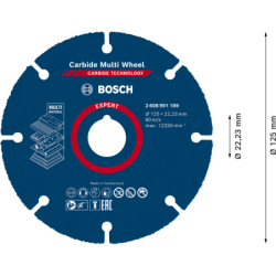 Disque Bosch carbure multimat expert 125mm