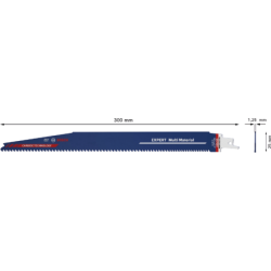 Lame scie sabre EXPERT carbure multimat 300mm blister de 1