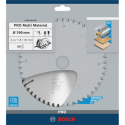 Lame de scie circulaire Multi Material 190x30x2,4mm 5
