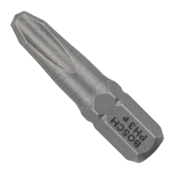 Embout de vissage qualité extra-dure PH3 25mm blister de 3