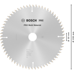 Lame de scie circulaire Multi Material 235x30/25x2,4mm 64 dents