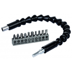Flexible de vissage 300mm et 10 embouts Bosch