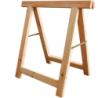 TRETEAU BOIS PIN INDUSTRIEL 80X80CM