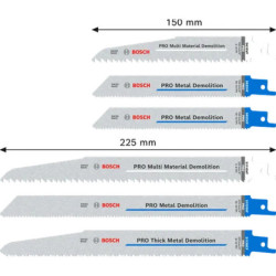 Coffret de lames Bosch pro démolition 6 pièces