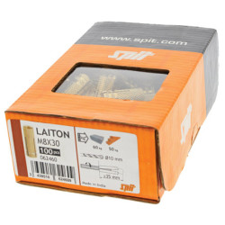 Cheville laiton M6 boîte de 100