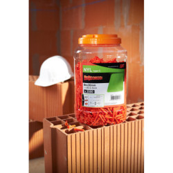 Cheville nylon NYL 6x30 collerette boîte de 100