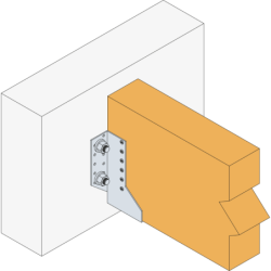 Sabot à ailes extérieures T500 largeur 120mm hauteur 190mm EP 2mm