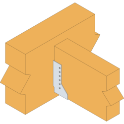 Sabot à ailes intérieures T440 largeur 80mm hauteur 180mm EP 2mm