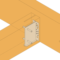Étrier ame intérieure 130x135x70x2mm ETNM135