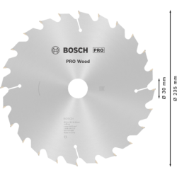 Lame de scie circulaire Wood 235x30/25x2,8mm 24 dents