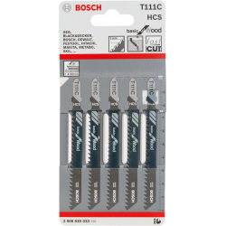 Lame de scie sauteuse boit T111C blister de 5