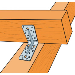 Equerre de fixation 90x90x65mm renforcée E2257090