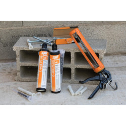 Cartouche CMIXPLUS gris 300ml et 2 buses