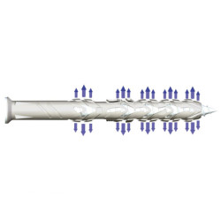 Cheville B-LONG 8x80 30f tête fraisée boîte de 50