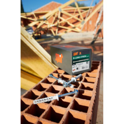 Cheville B-LONG 10x140 90hs tête hexagonal boîte de 50