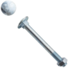 Boulon TRCC zingué 12x80mm boîte de 50