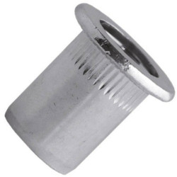 Ecrou cranté acier tête plate M8-30 boîte de 100
