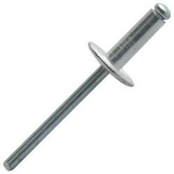 Rivet en aluminium acier tête large 4,8x12mm boîte de 250