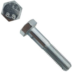 Vis métaux TH zingué 8x090mm classe 8.8 boîte de 100