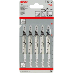Lames de scie sauteuse T101D blister de 5