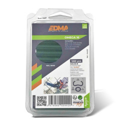Agrafes pour grillage vertes OMEGA 16 boîte de 125