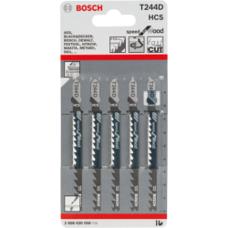 Lames de scie sauteuse T244D blister de 5