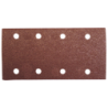 Feuilles abrasives 2x4 trous 93x185mm grain 120 lot de 6