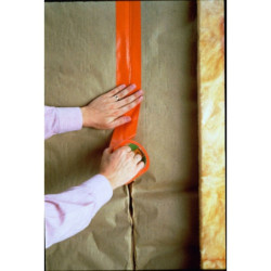 Adhésif plastique orange barnier 50mm haute qualité