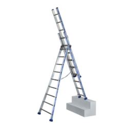 Échelle transformable en aluminium 3 plans 2.66/6.02m