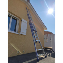Échelle transformable en aluminium 3 plans 2.66/6.02m