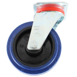ROULETTE 100MM PLATINE CAOUT ELESTIC NOIR 22141