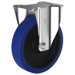 ROULETTE 160MM ELAST. FIXE 023161