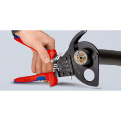 Pince coupe-câble à cliquet réf. 9531280