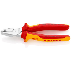 pince universelle isolée 1000 V chromée 180 mm réf. 0206180SB