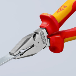 pince universelle isolée 1000 V chromée 180 mm réf. 0206180SB