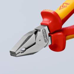pince universelle isolée 1000 V chromée 180 mm réf. 0206180SB