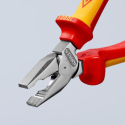 pince universelle isolée 1000 V chromée 180 mm réf. 0206180SB