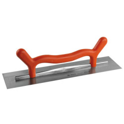 Platoir en acier inox 50x12 biseauté poignée 2 mains