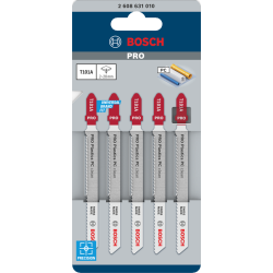 Lame de scie sauteuse PRO Plastics PC clean T101A blister de 5