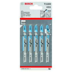 Lame de scie sauteuse T118B blister de 5