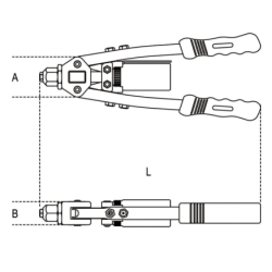 Pince à riveter gros effort compacte 1740B 330mm
