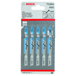 Lame de scie sauteuse T118A blister de 5